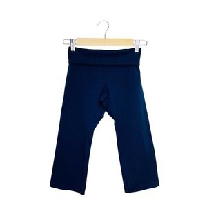 Solow Foldover Crop Legging Girl’s Size Medium (10-12) Navy Blue so low New NWT